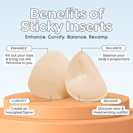 Volume-boosting bra/bikini inserts