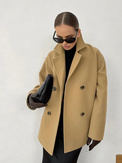 Lapel Warm Taupe Jacket