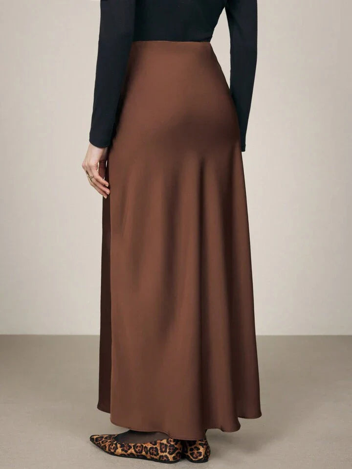 Minimalist Satin Slip Skirt