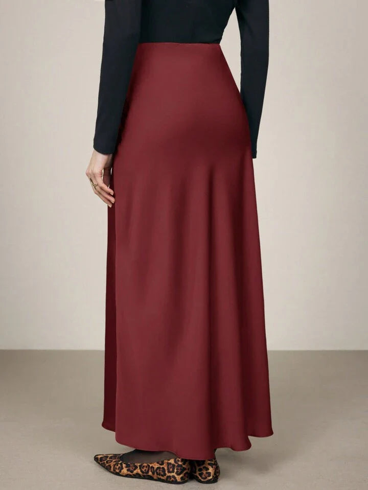 Minimalist Satin Slip Skirt