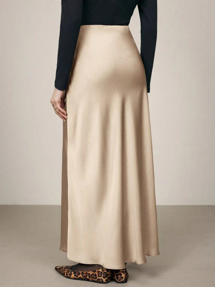 Minimalist Satin Slip Skirt