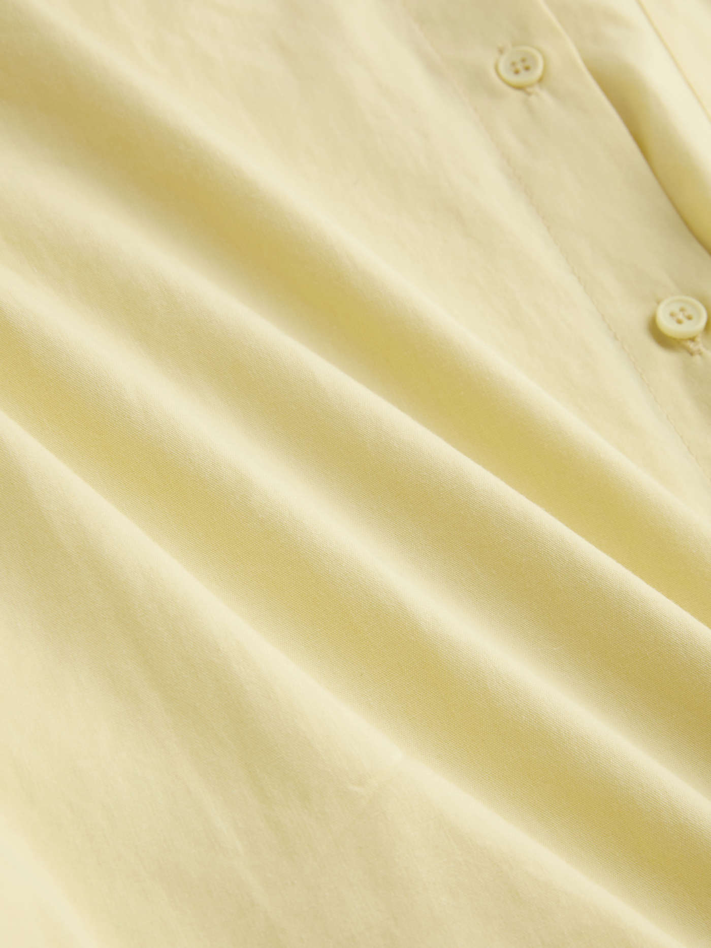 Cotton Collar Solid Long Sleeve Shirt