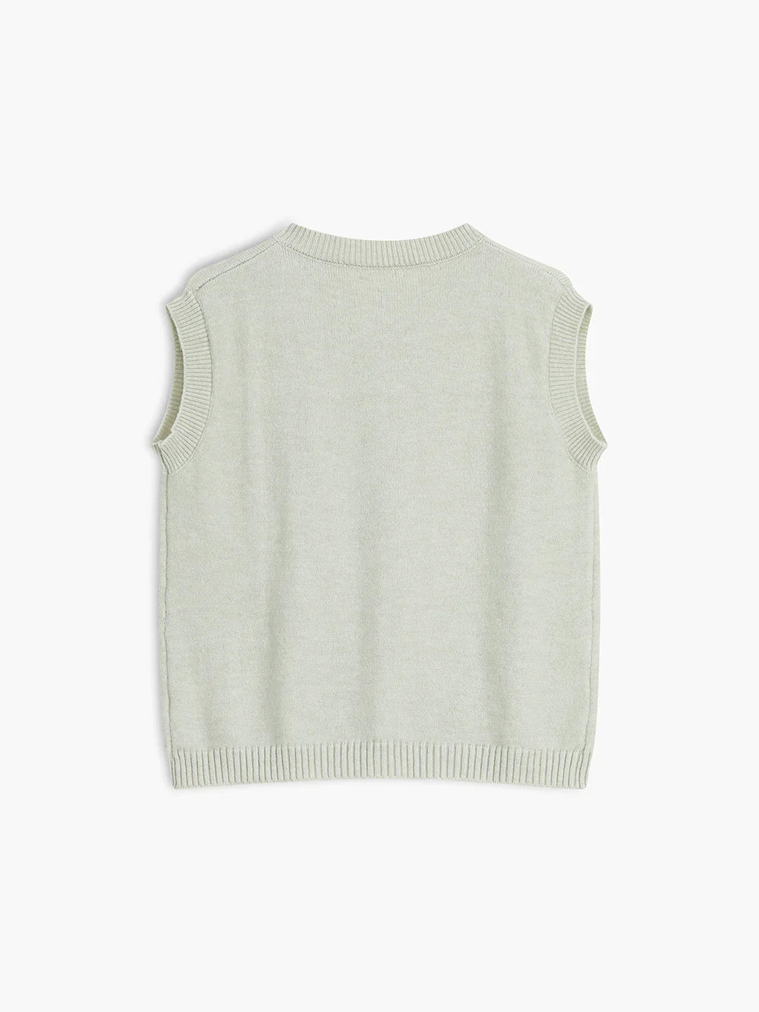 Single-breasted Casual Button Up Sweater Vest