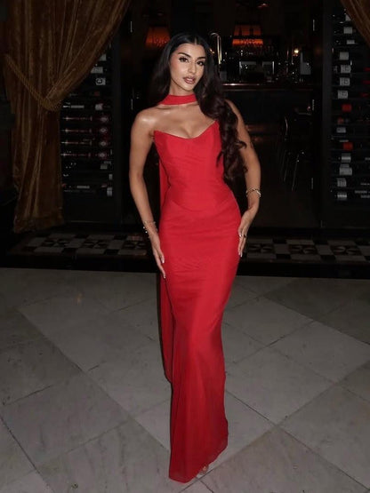 Tube Corset Top & Ruched Skirt Coord Set