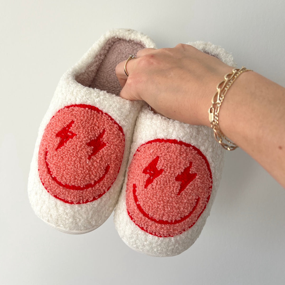 Flash Happy Face Slippers - Buy 1 Get 1 Free
