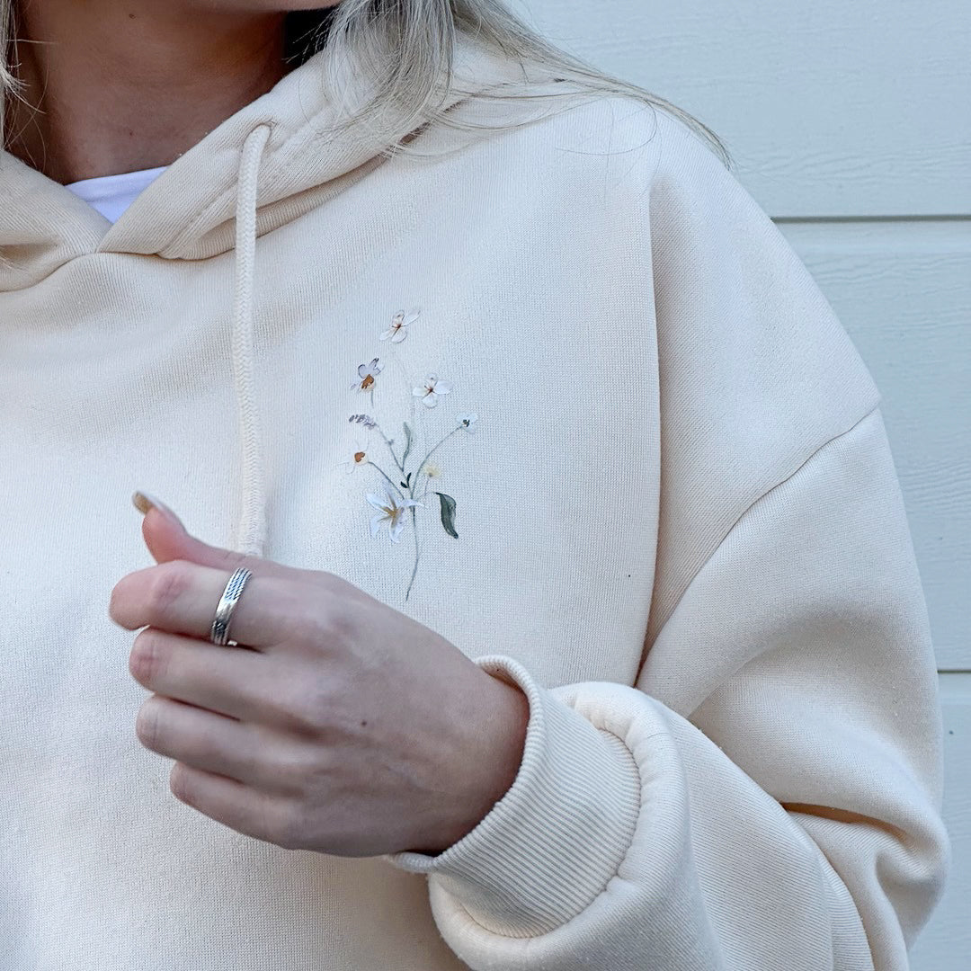 Abby Floral Print Hoodie