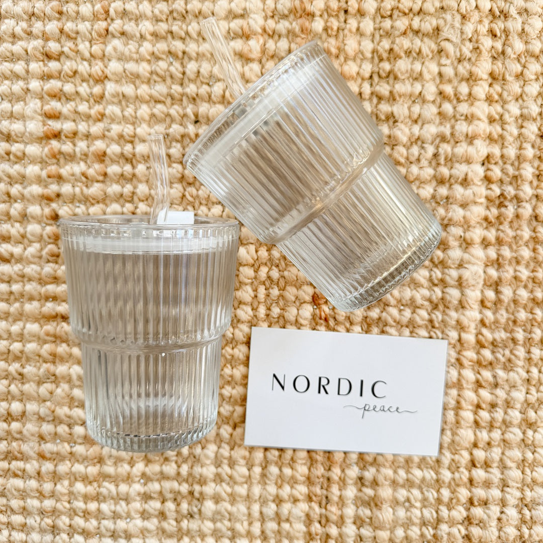 Wavy Glass Drinkware Cup