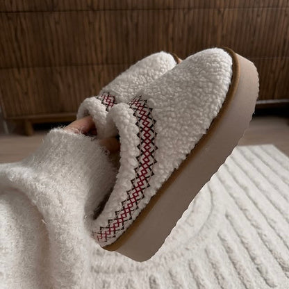 Sherpa Fleece Platform Slippers - Buy 1 Get 1 Free