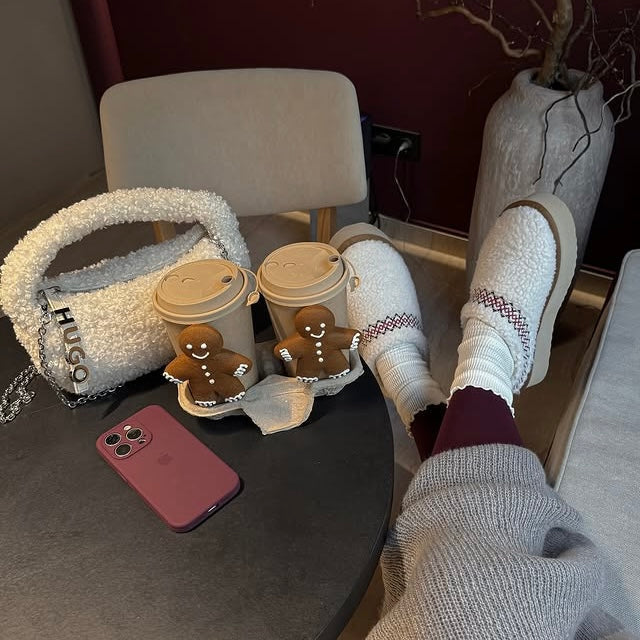 Sherpa Fleece Platform Slippers - Buy 1 Get 1 Free