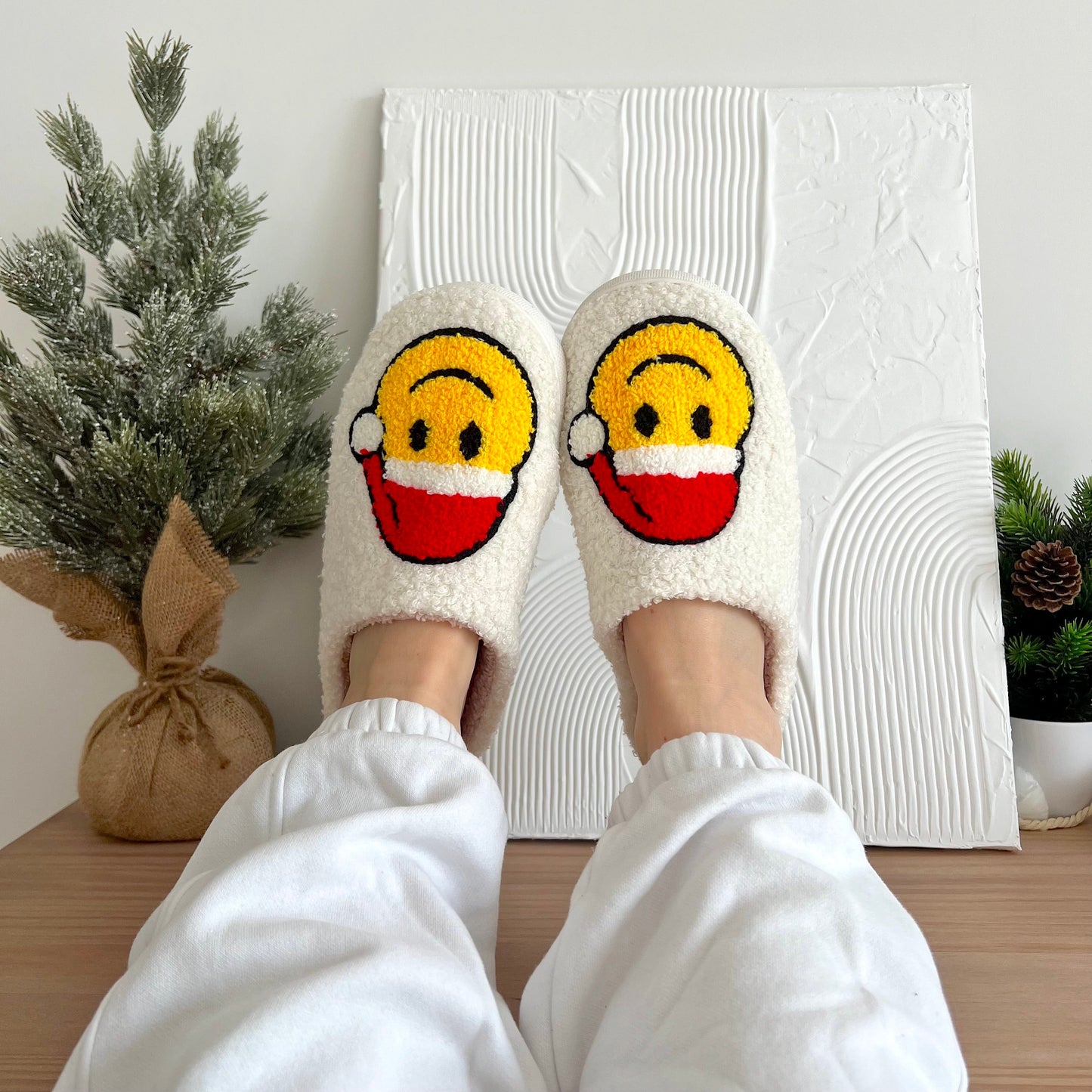 Joyful Christmas Slippers