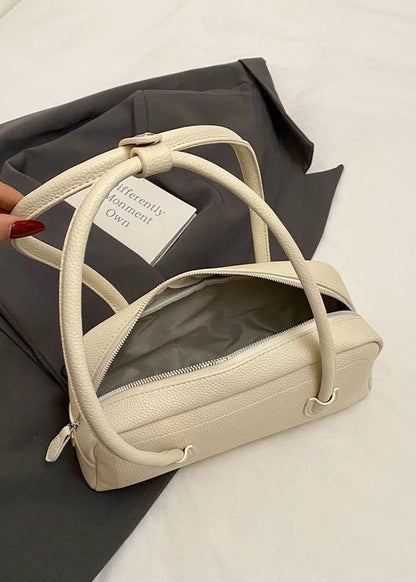 Amber Curve - Soft Yellow Shoulder Handbag