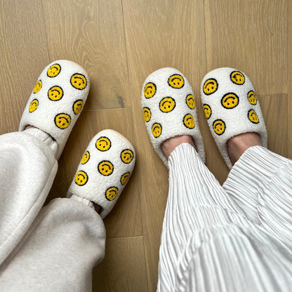 Mini Happy Face Slides Slippers - Buy 1 Get 1 Free