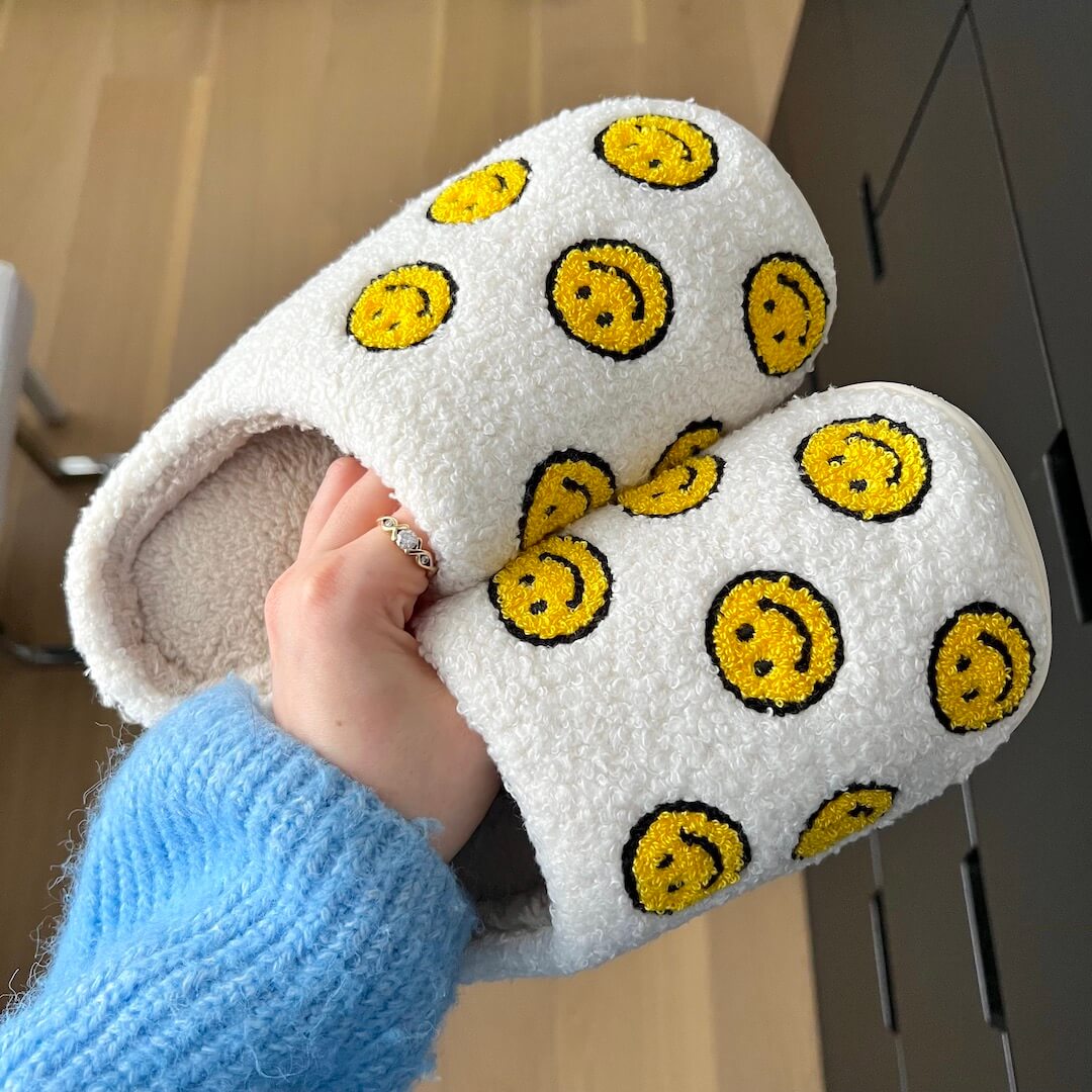 Mini Happy Face Slides Slippers