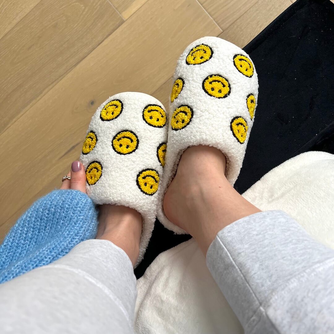 Mini Happy Face Slides Slippers - Buy 1 Get 1 Free