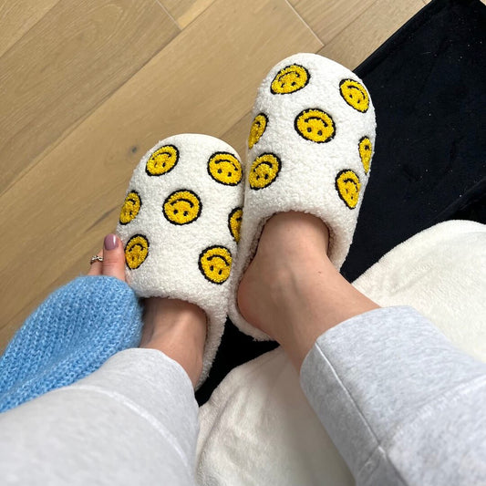 Mini Happy Face Slides Slippers - Buy 1 Get 1 Free