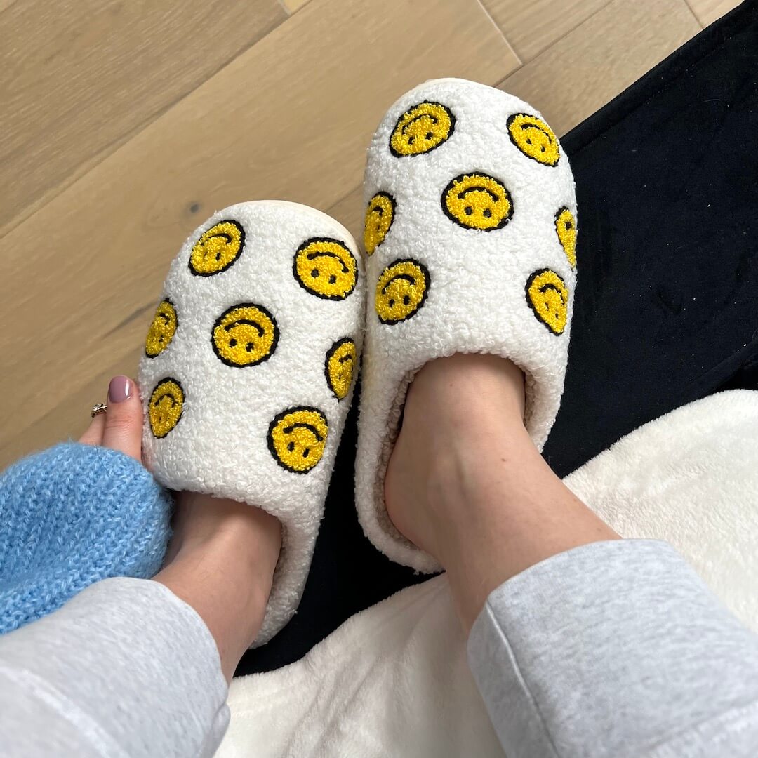 Mini Happy Face Slides Slippers