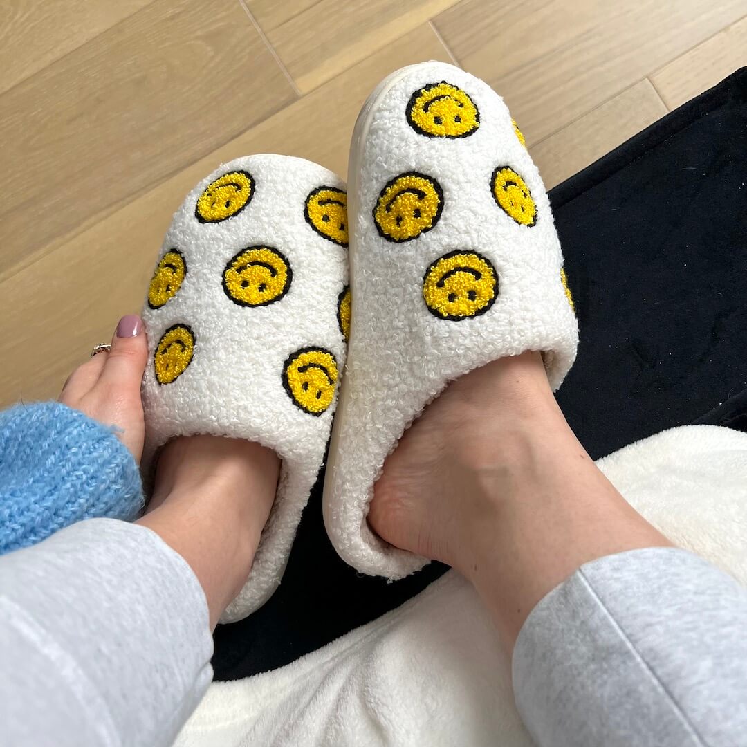 Mini Happy Face Slides Slippers