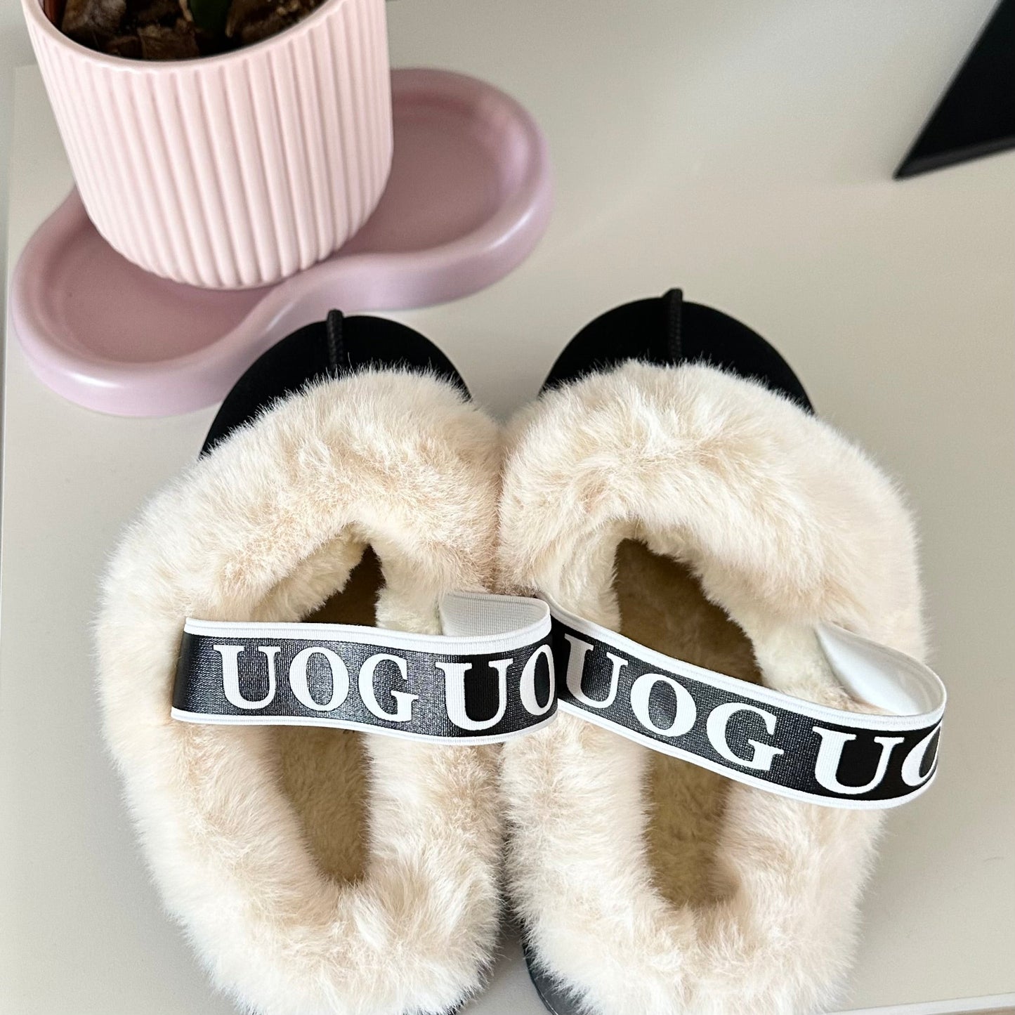 Cozy Plush Fur-Lined Slippers