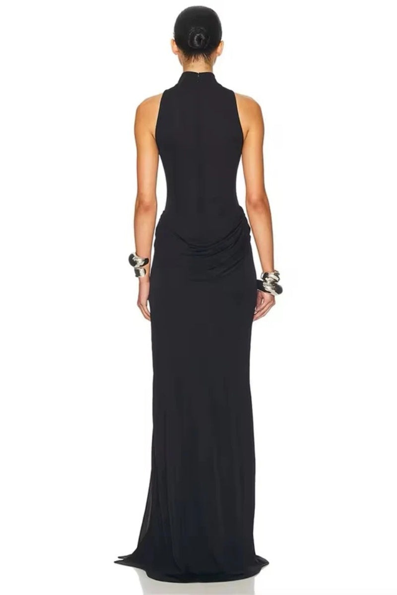 Sexy high slit waist Maxi Dress