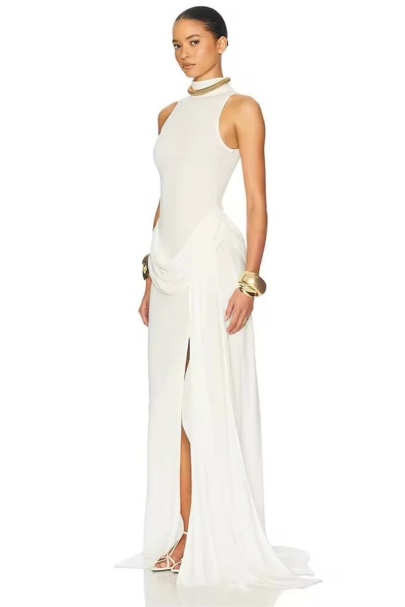 Sexy high slit waist Maxi Dress