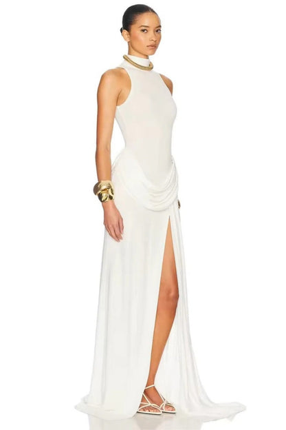Sexy high slit waist Maxi Dress