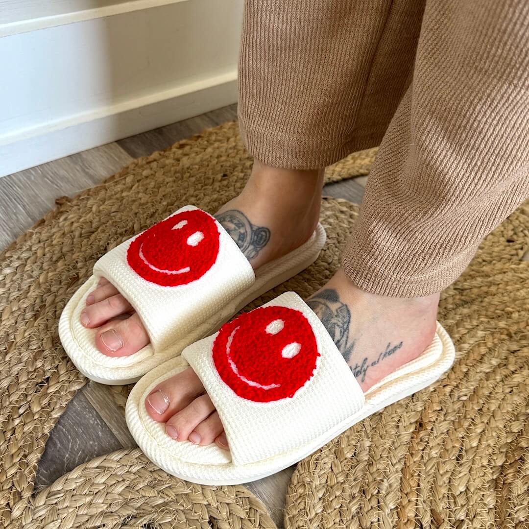 Happy Face Slides Sandals - Buy 1 Get 1 Free