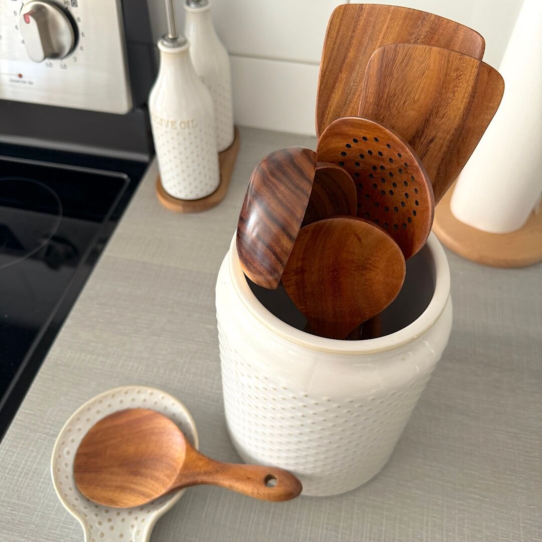 Wooden Cooking Utensils 7 Pcs Set