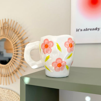 Flora Vintage Ceramic Mugs