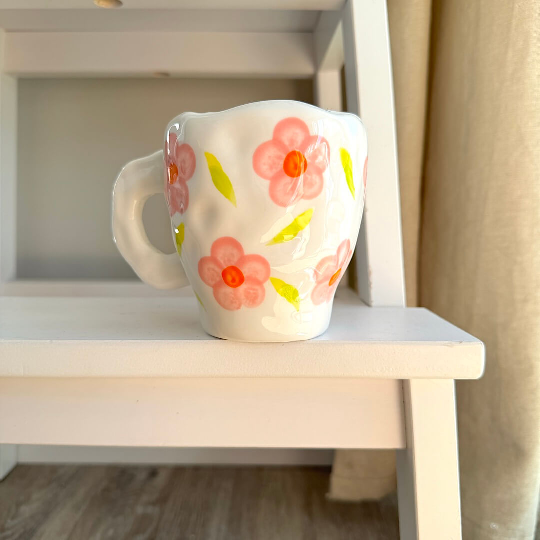 Flora Vintage Ceramic Mugs