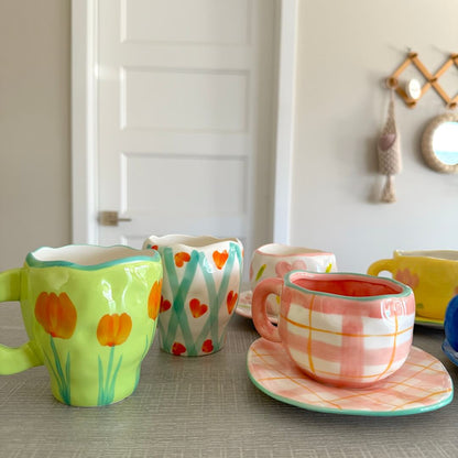 Flora Vintage Tea Cups Set