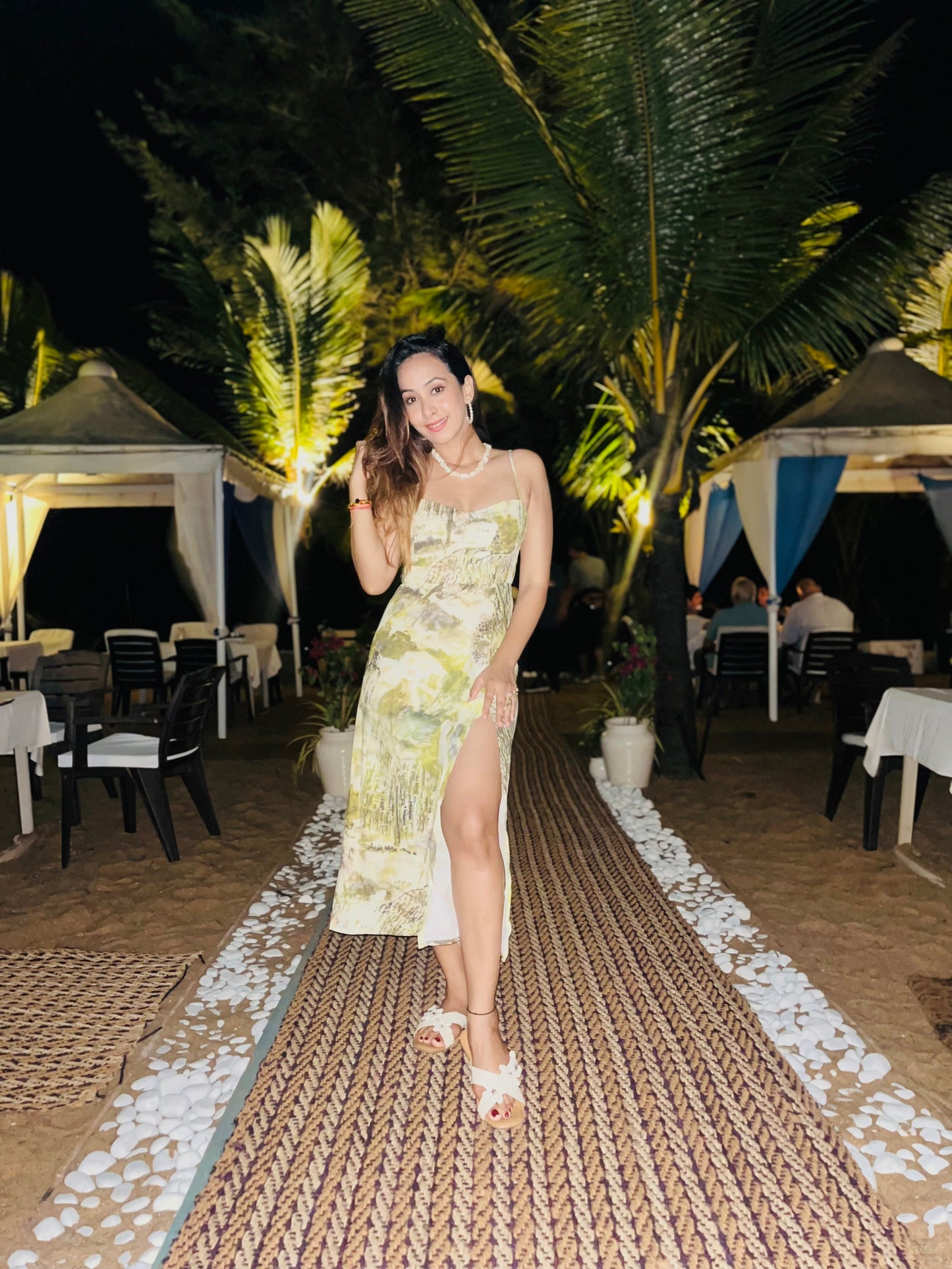 Floral Print Spaghetti Strap Bustier Dress