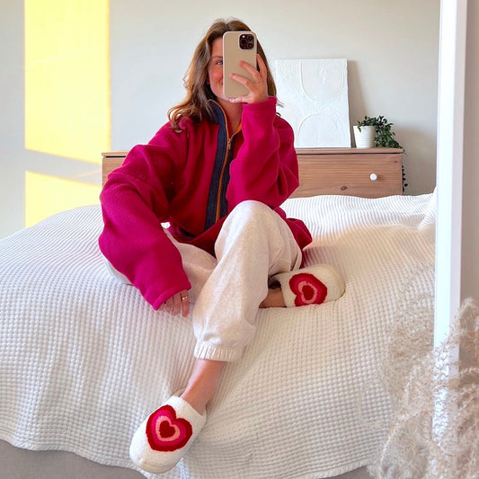 Sweetheart Retro Comfy Slippers