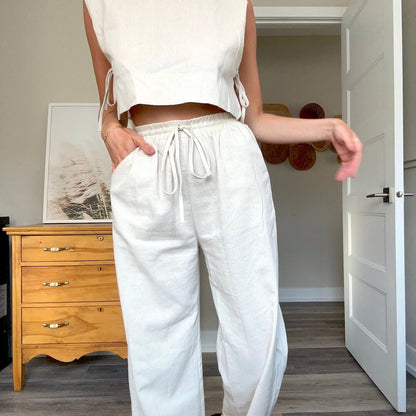 Millie 2 Pcs Women's Linen Matching Set