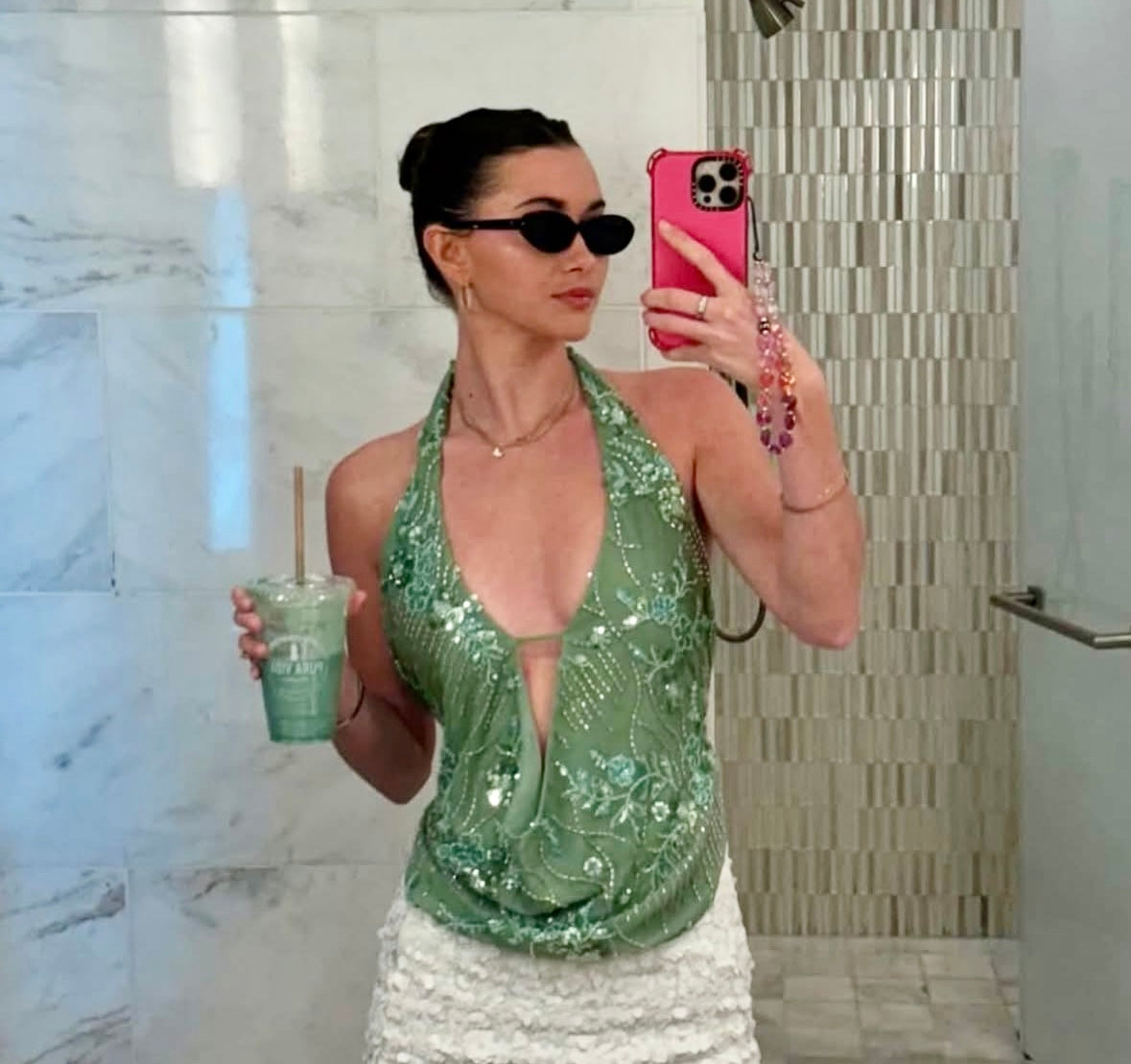 The Luna — Sequin Embellished Halter Top