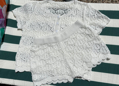 The Mia — Crochet Beach Set with Shorts