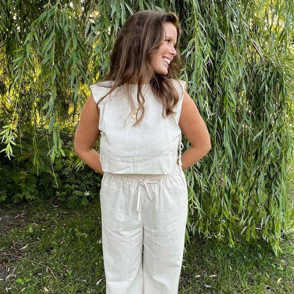Millie 2 Pcs Women's Linen Matching Set