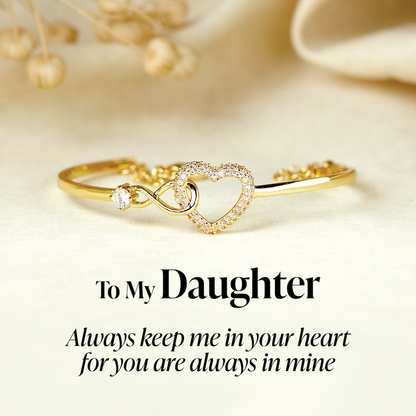 ALWAYS IN MY HEART - INFINITY HEART BRACELET