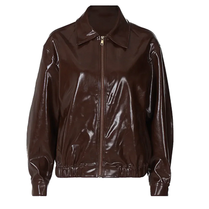 Ingrid Leather Retro Jacket