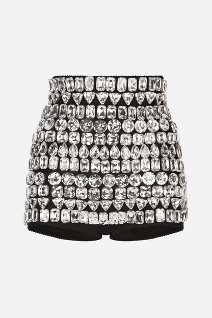 Isadora Diamante embellished Micro Shorts