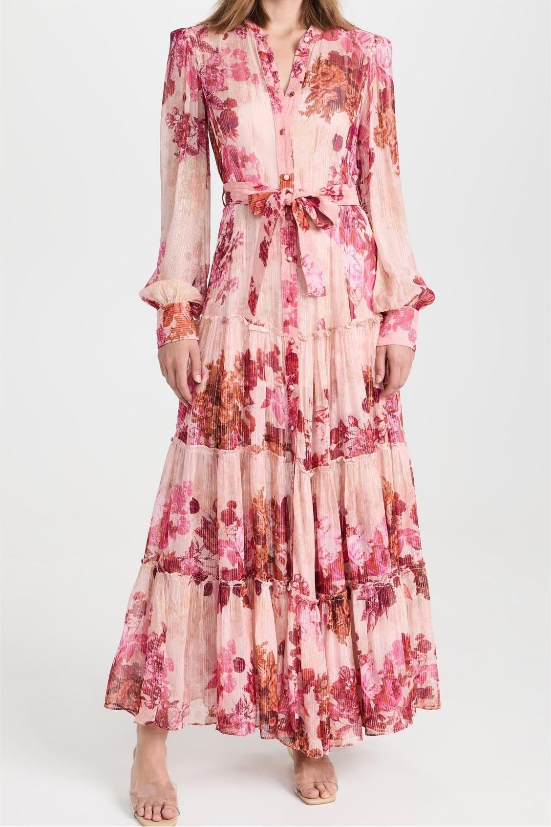 Floral Midi Sleeve Maxi Dress