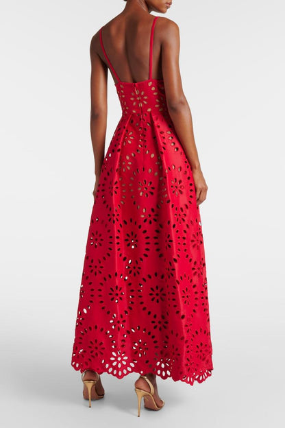 Lace Sweetheart Neckline Slip Maxi Dress