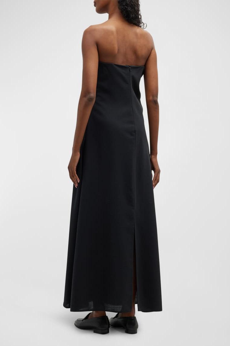 Solid Off-Shoulder Asymmetrical Midi Dress