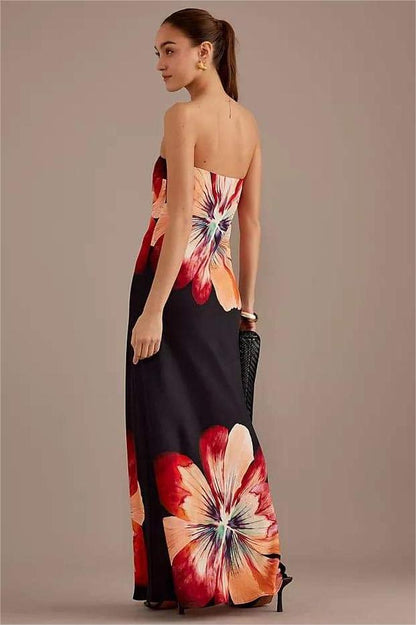 Floral Sleeveless Midi Dress