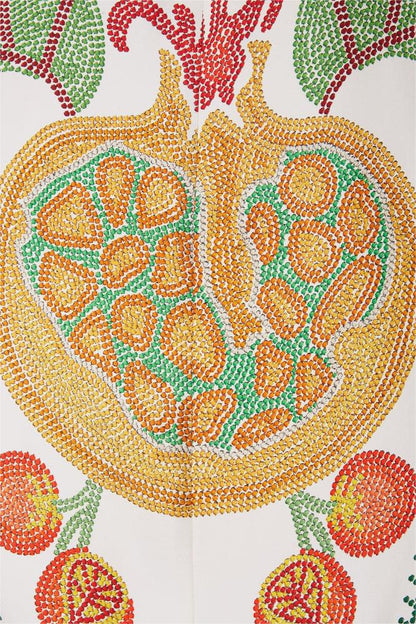 Floral V-Neck Ball Sleeve Maxi Dress