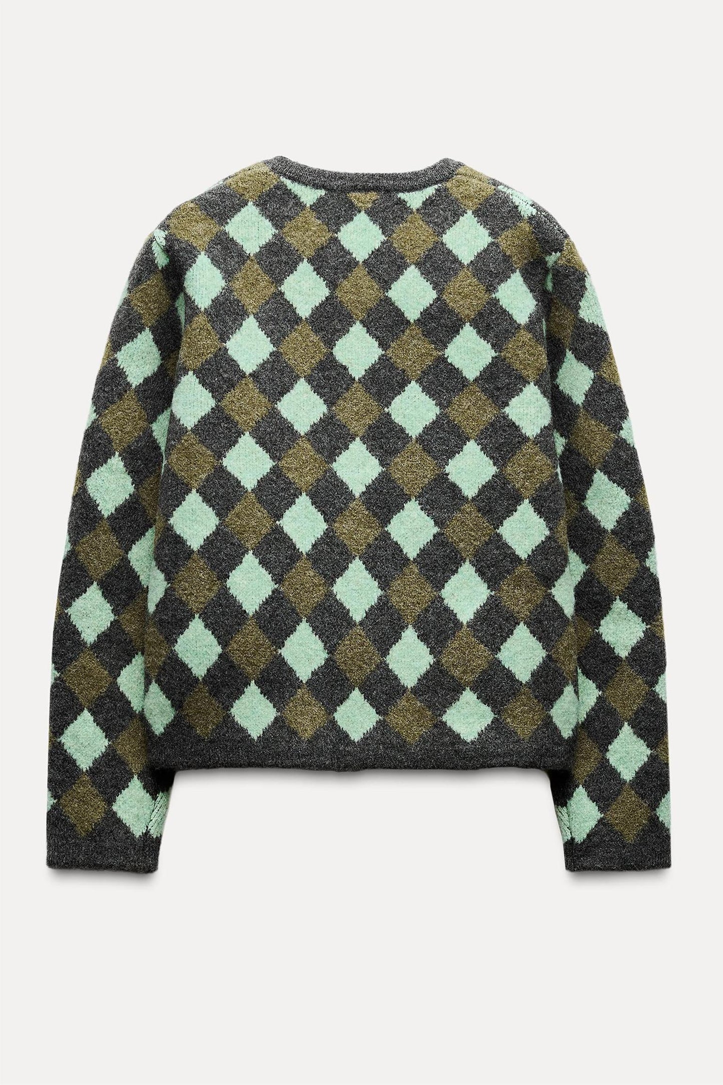 Diamond-type Lattice Long Sleeve Cardigan