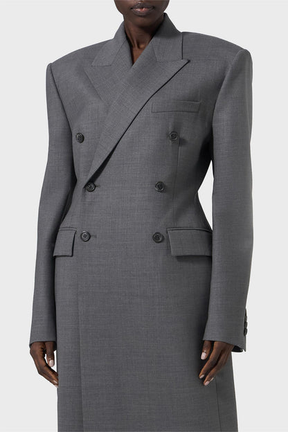 Solid Bottom Long Sleeve Coat