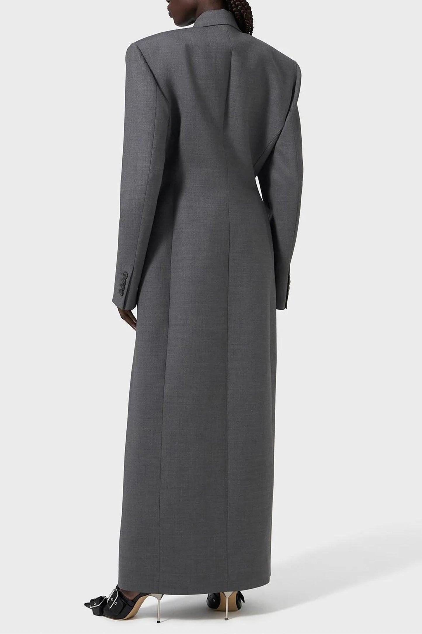 Solid Bottom Long Sleeve Coat