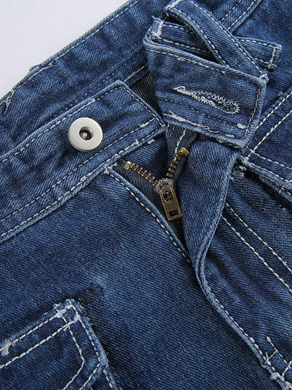 Low Rise Vintage Cargo Jeans