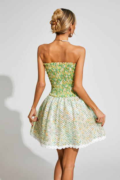 Jeffrey Green Floral Sequin Dress