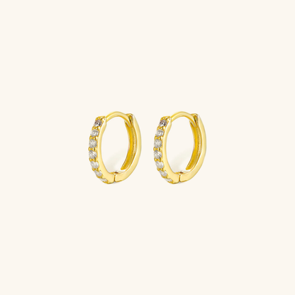 Celeste Spark - Diamond Huggie Earrings